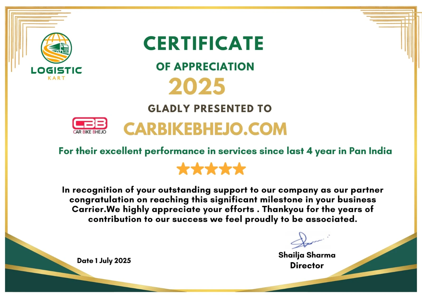 Certification